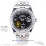 N9 Factory 904L Rolex Datejust II 41mm Jubilee Watch - Black Dial Diamond ETA 2836 Automatic